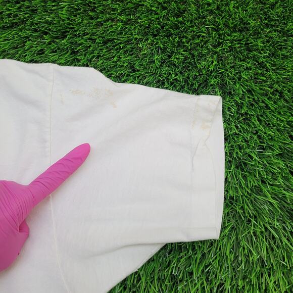 Vintage 1983 Zoo Gallery Zebra Art Shirt Medium 20x27 White - Picture 6 of 16